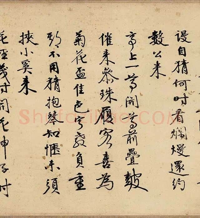 沈周山水《盆菊幽赏图》卷_04