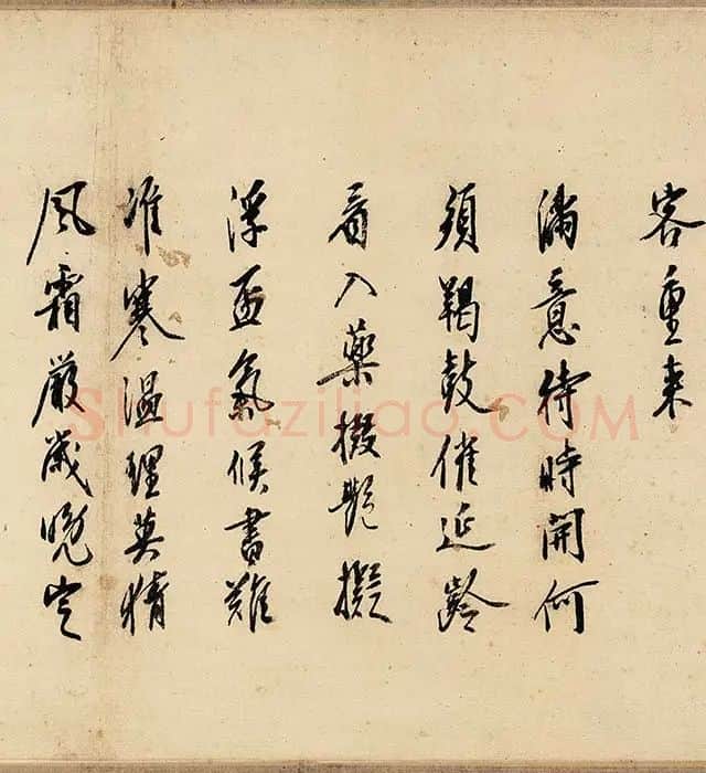 沈周山水《盆菊幽赏图》卷_06