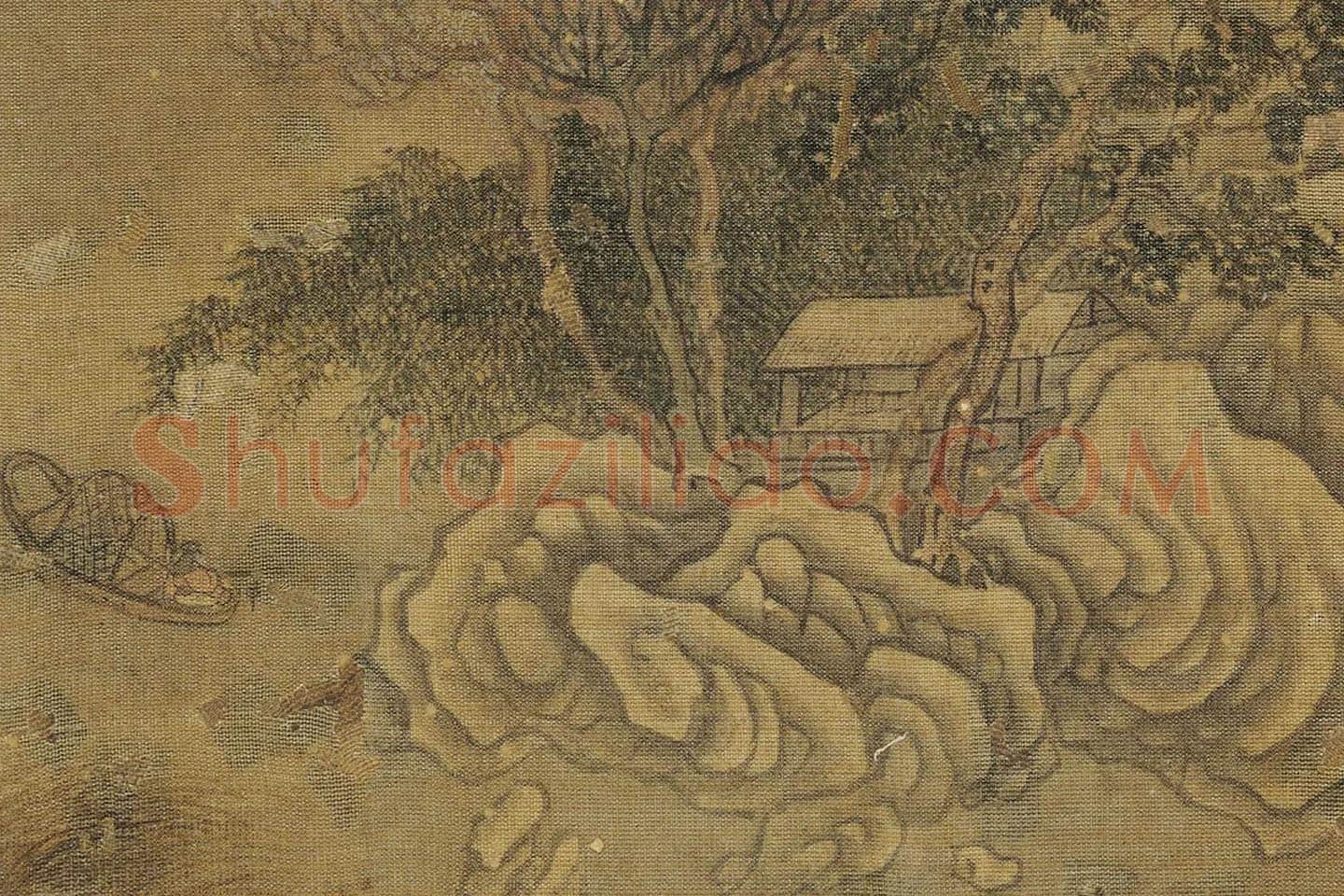 赵澄《仿王维江天雪霁图》局部 (3)