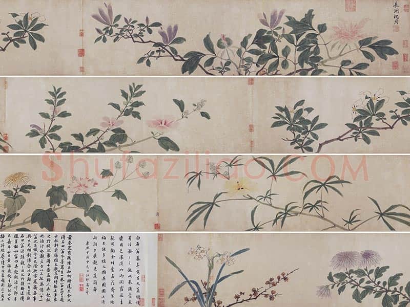 沈周《四季花卉图》卷