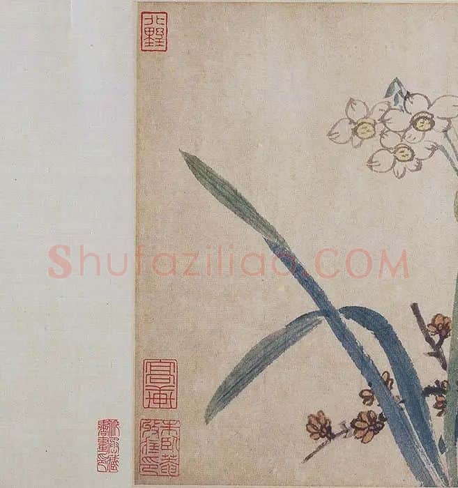 沈周《四季花卉图》_05
