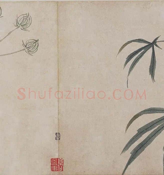 沈周《四季花卉图》_11