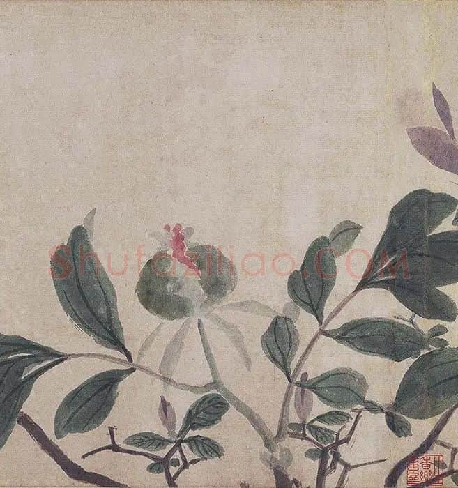 沈周《四季花卉图》_23