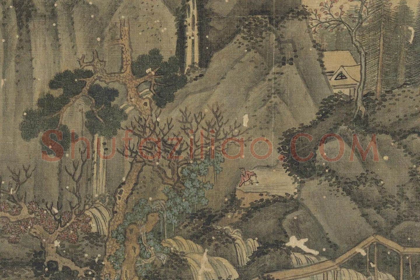 赵澄仿古山水册页局部 (2)