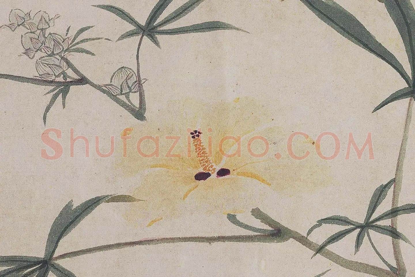 沈周《四季花卉图》局部 (10)