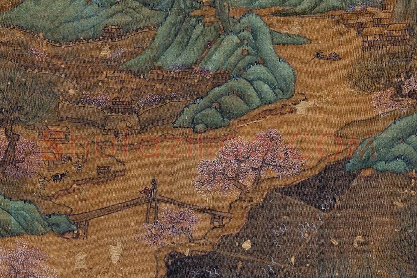 赵澄仿古山水册页局部 (3)