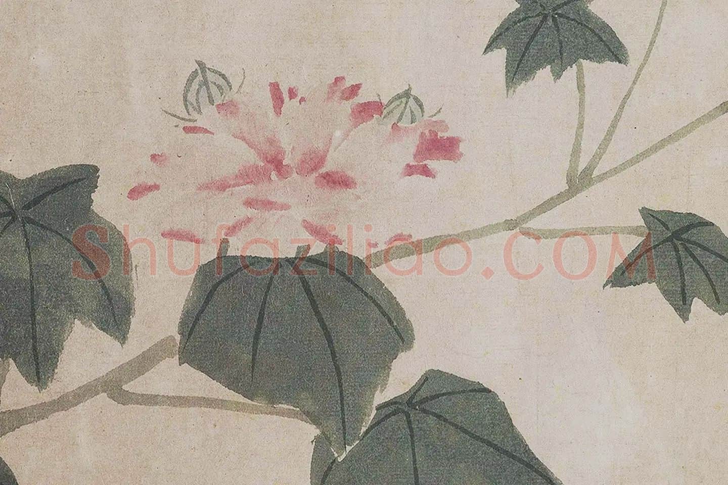 沈周《四季花卉图》局部 (11)