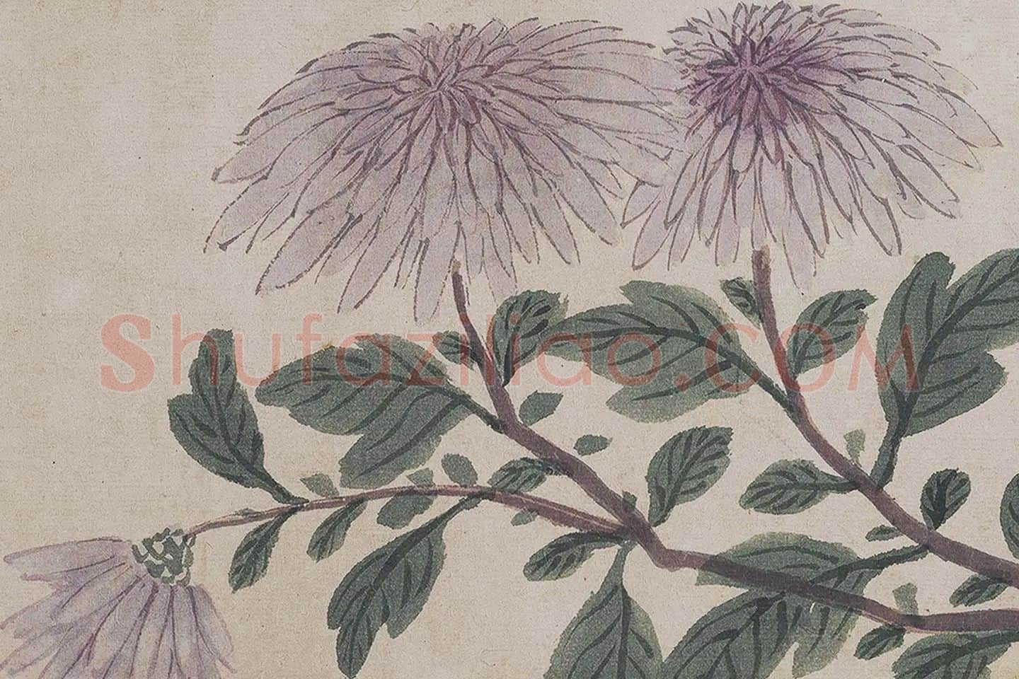沈周《四季花卉图》局部 (13)