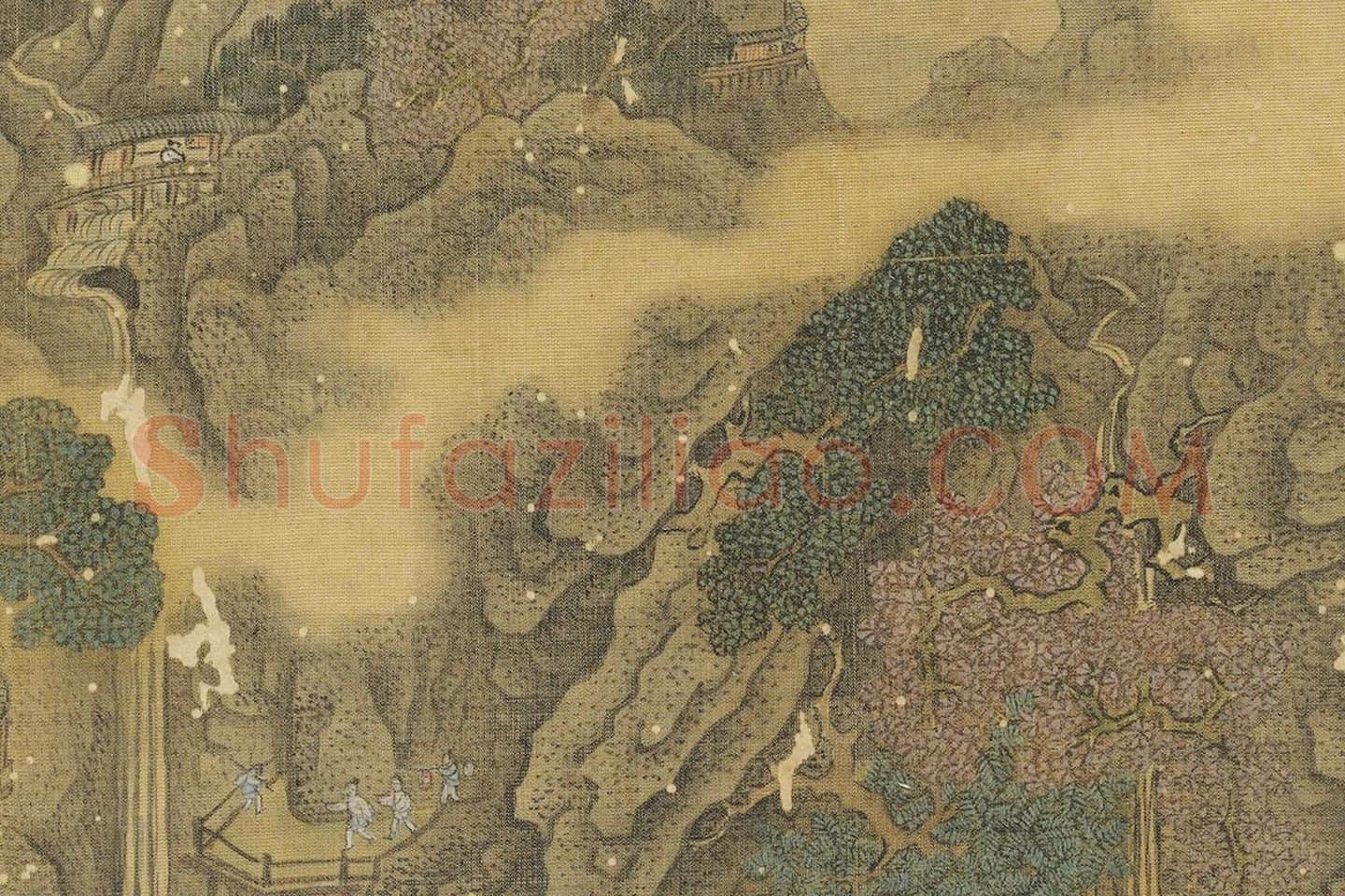 赵澄仿古山水册页局部 (4)