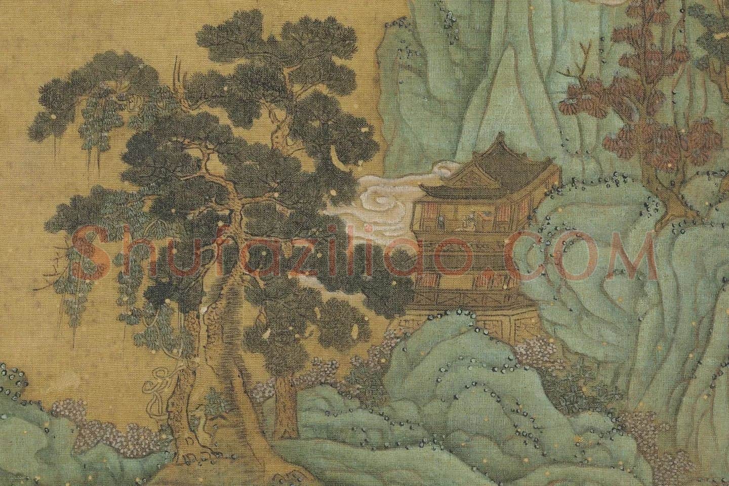 赵澄仿古山水册页局部 (5)