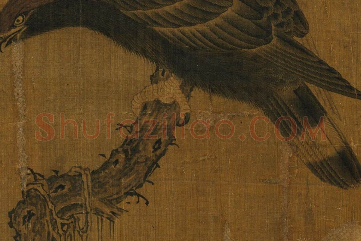 黄居寀《古木晴雕图》局部 (2)