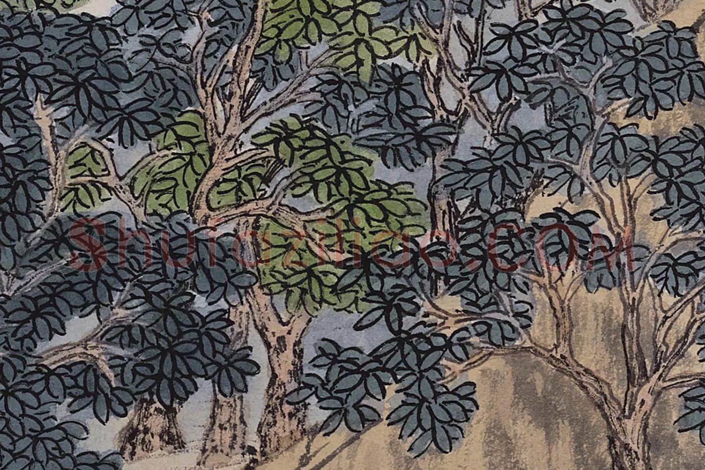 沈周山水《东庄图册》局部 (7)