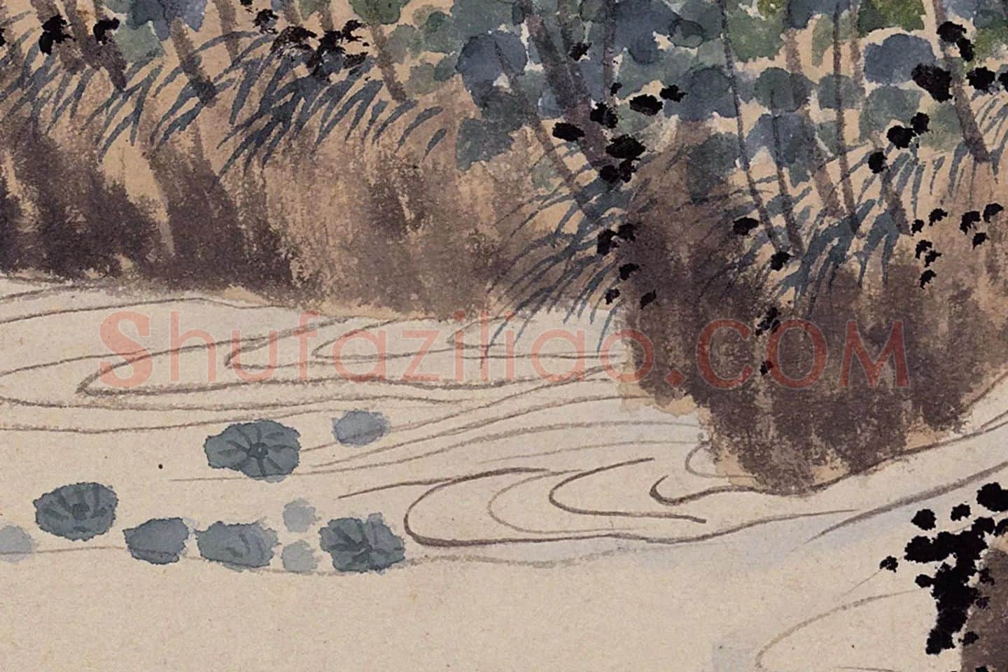 沈周山水《东庄图册》局部 (13)