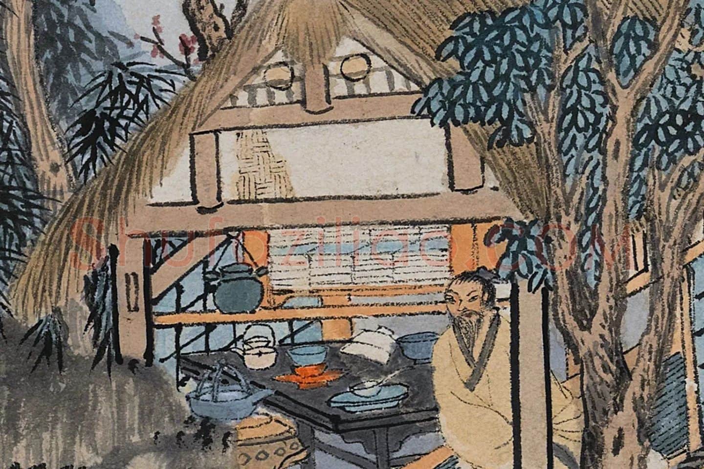 沈周山水《东庄图册》局部 (18)