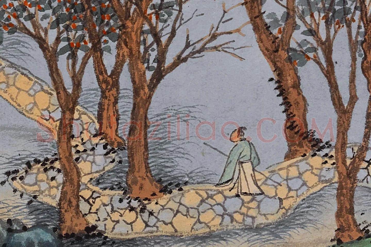 沈周山水《东庄图册》局部 (19)