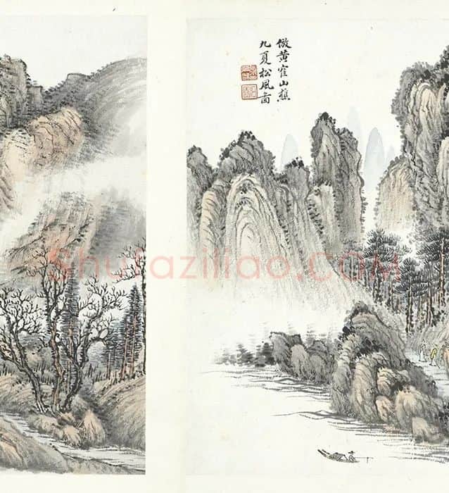 张克龢仿古山水册_02