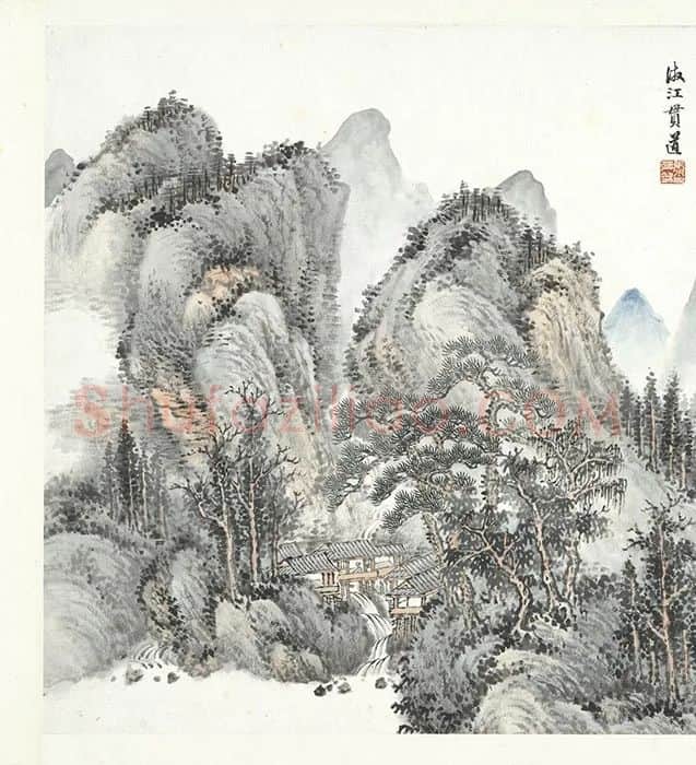 张克龢仿古山水册_05