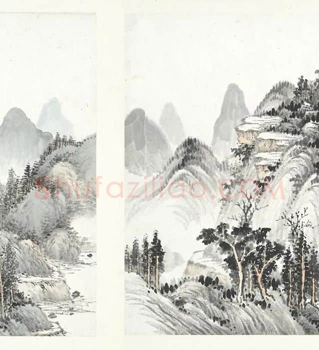 张克龢仿古山水册_06