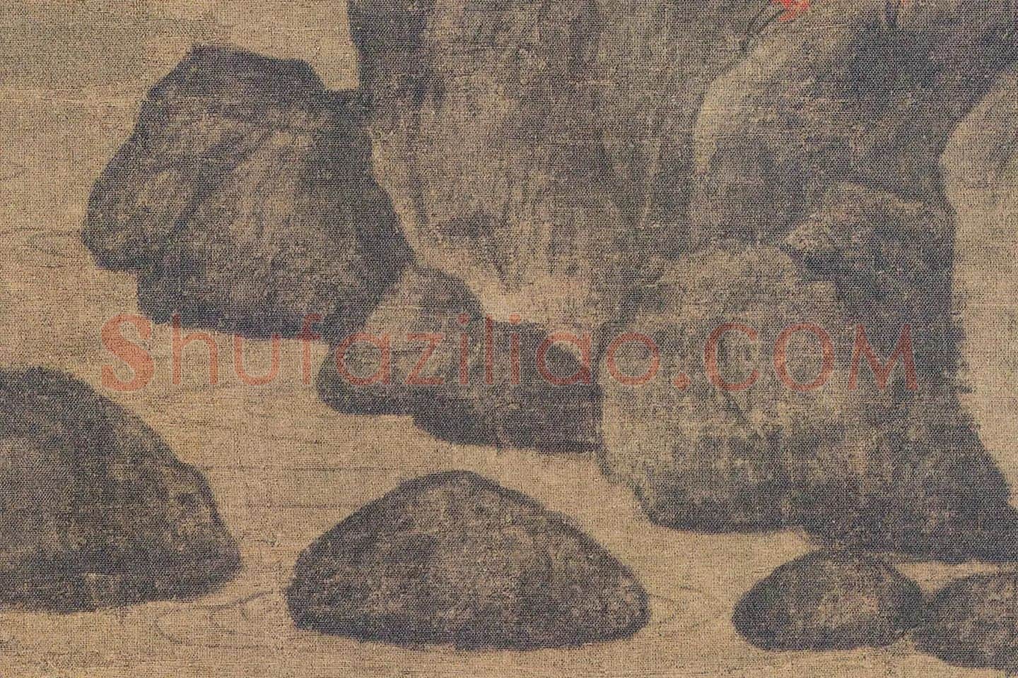 黄居寀《山鹧棘雀图》高清大图局部 (7)