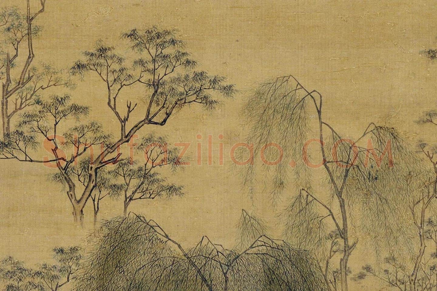 仇英山水人物《春游晚归图》局部 (4)