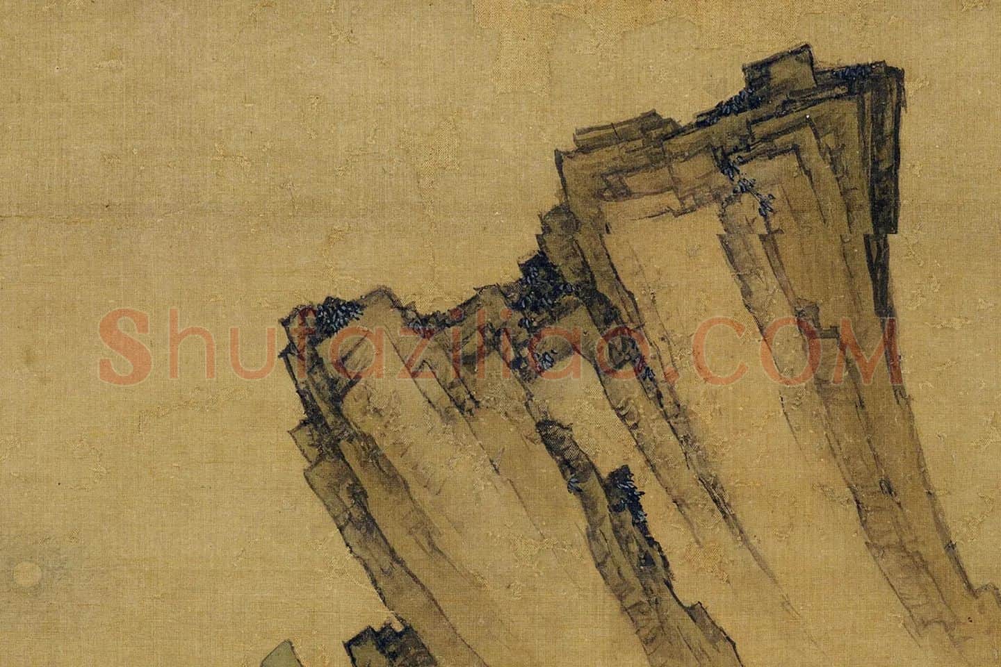 仇英山水人物《春游晚归图》局部 (5)