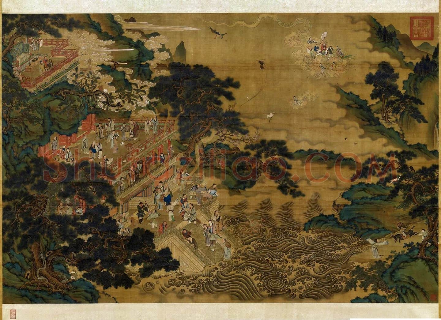 仇英《群仙会祝图》