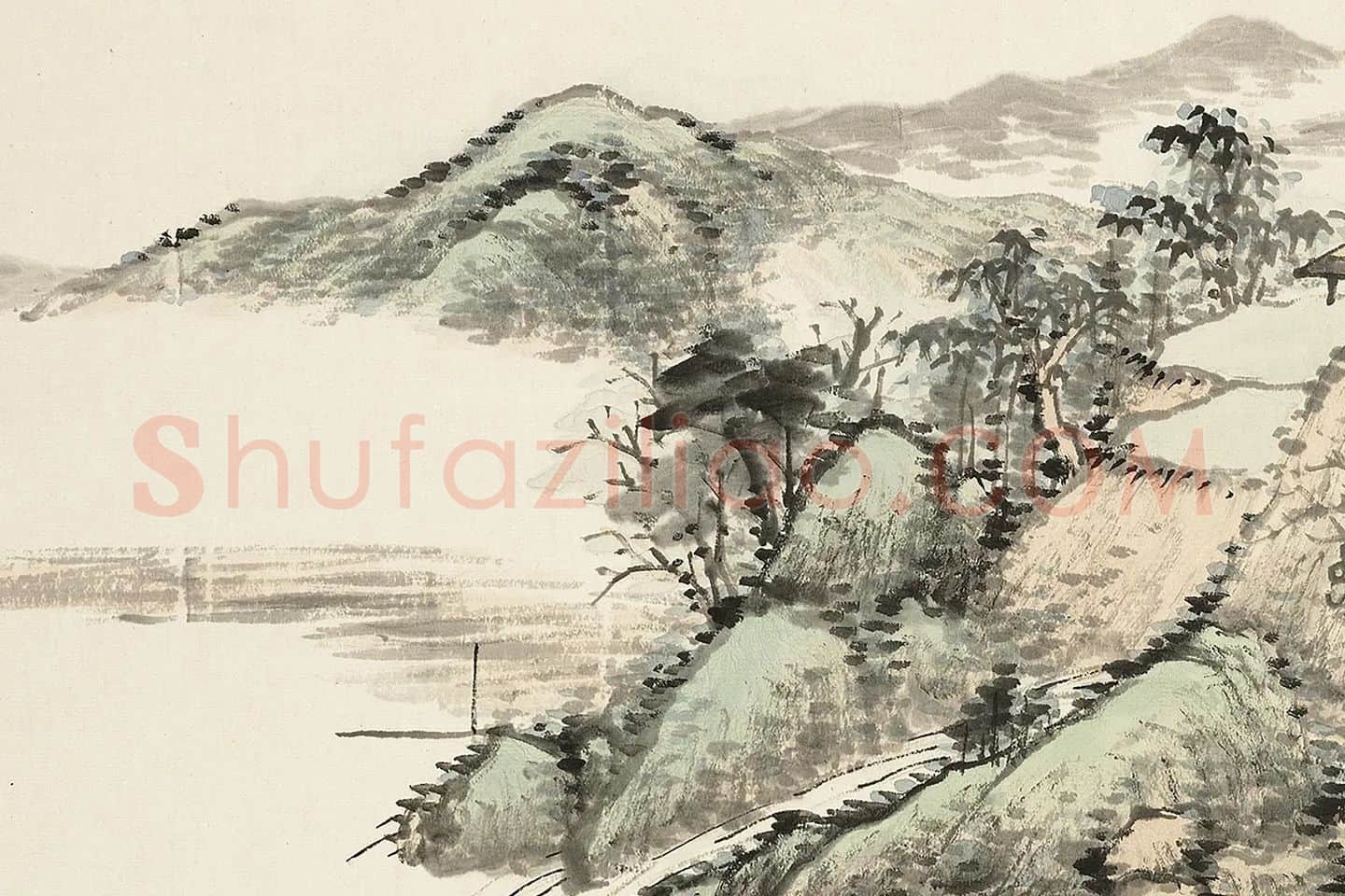 顾沄山水画册局部 (8)