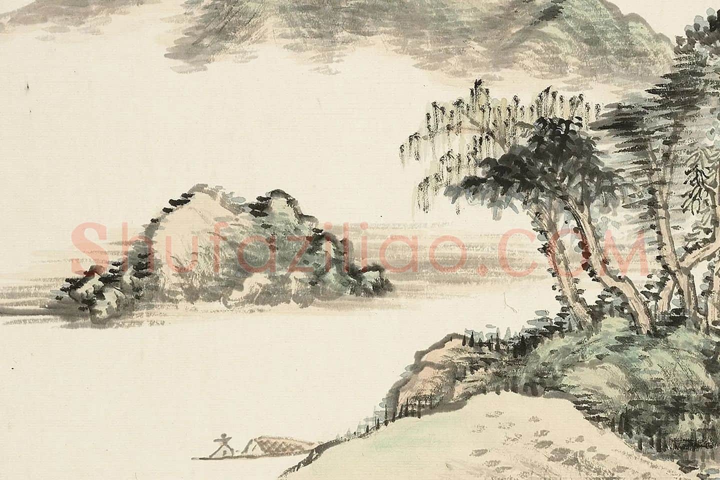 顾沄山水画册局部 (11)