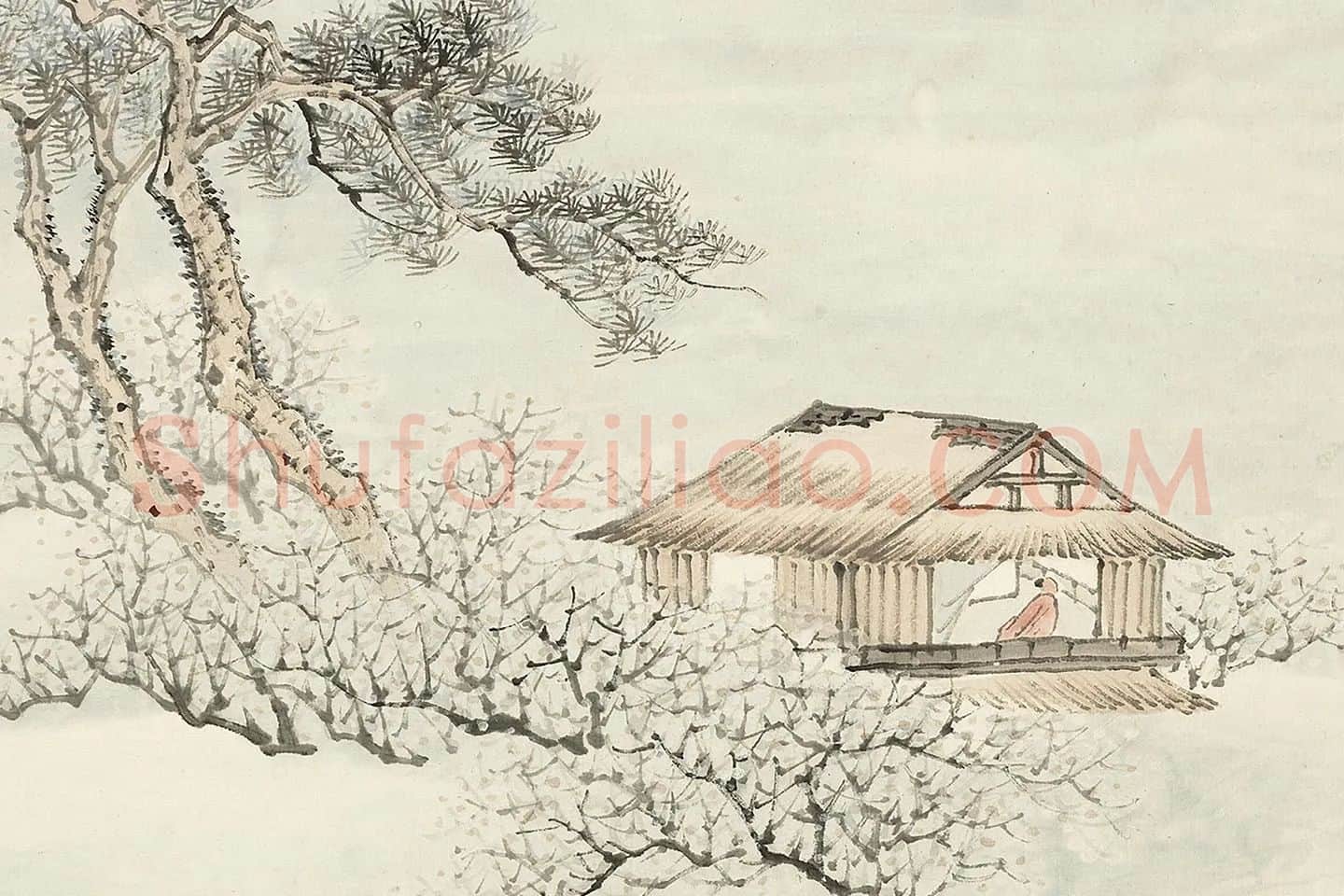 顾沄山水画册局部 (12)