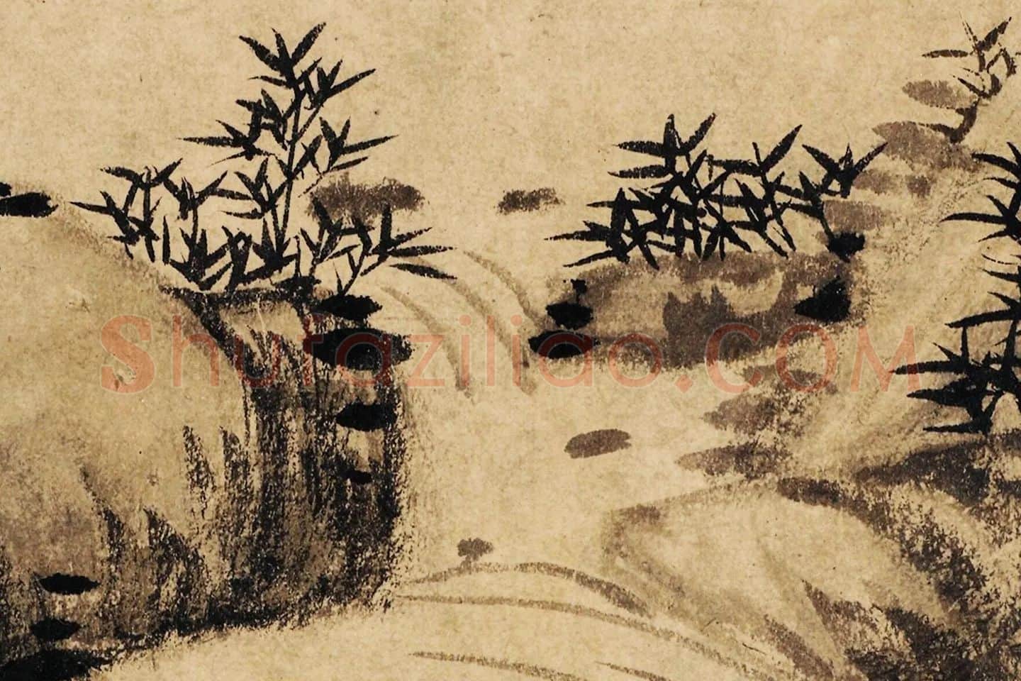 宋克《万竹图》局部 (4)