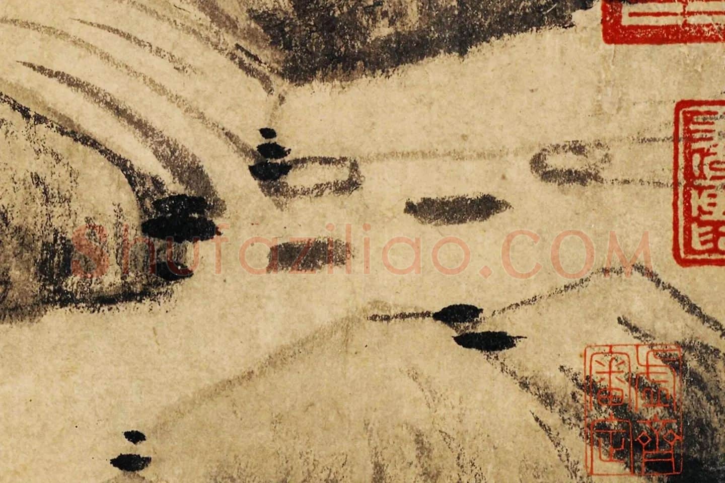 宋克《万竹图》局部 (5)
