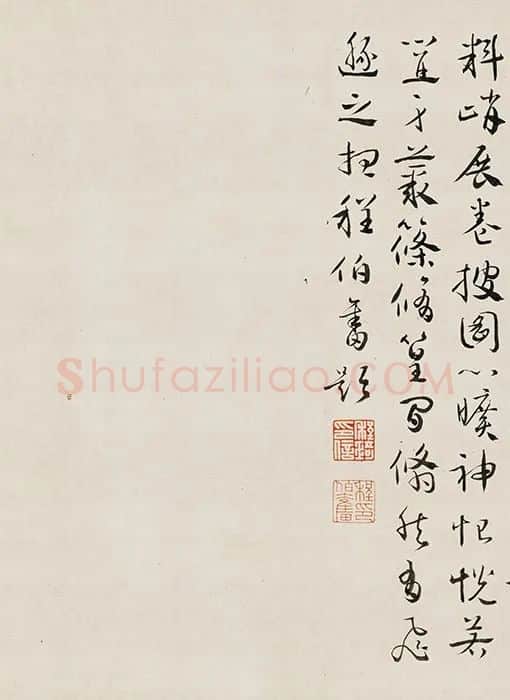 宋克《竹林茅屋图》_02