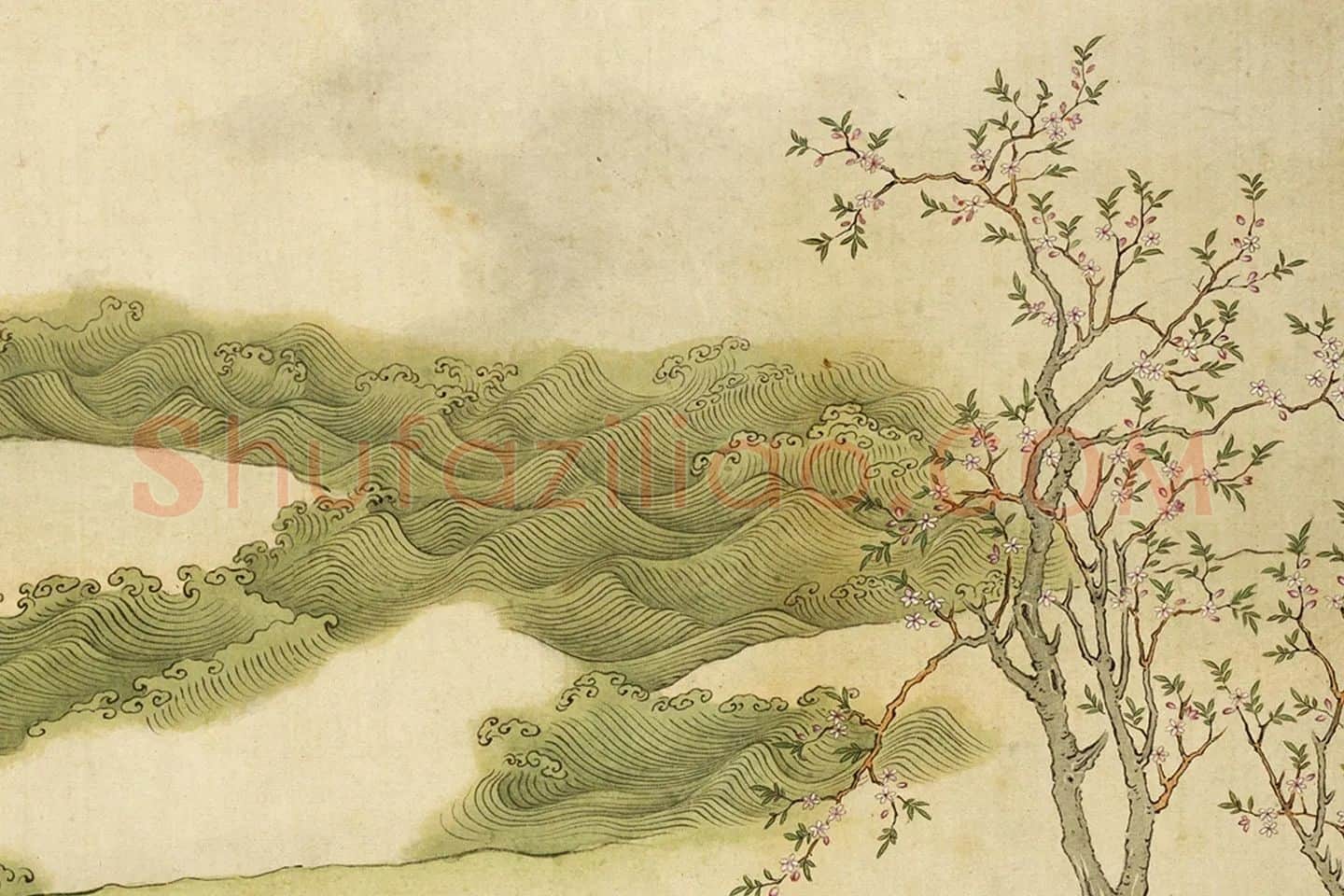 清·顾铨《摹阮郜女仙图》局部 (7)