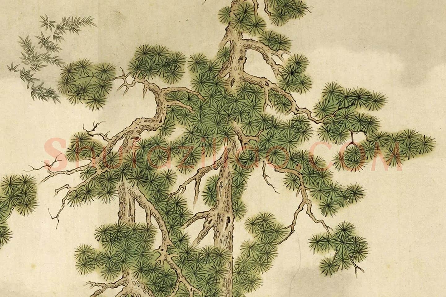 清·顾铨《摹阮郜女仙图》局部 (10)