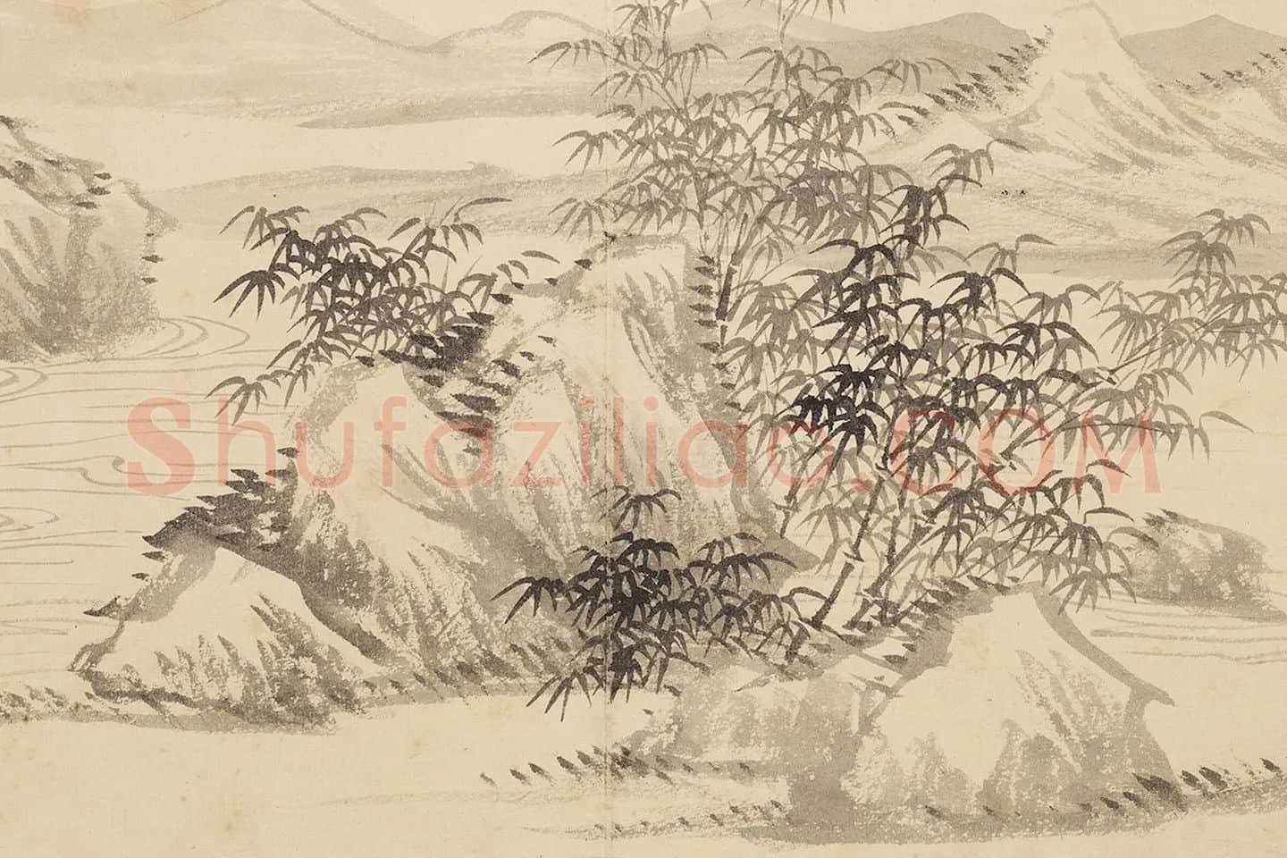 王翚仿古山水画册(中册)册页局部 (3)