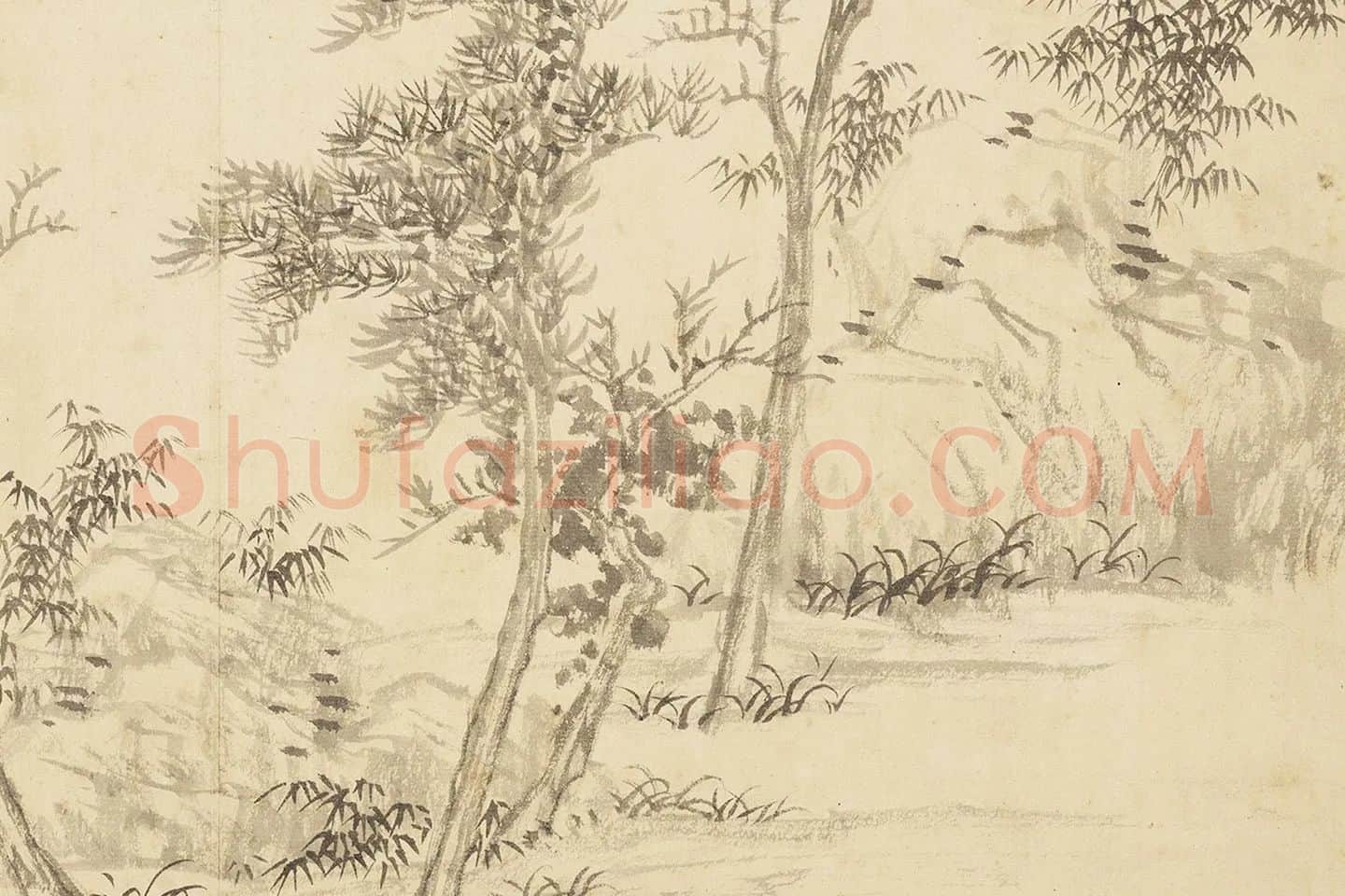 王翚仿古山水画册(中册)册页局部 (7)