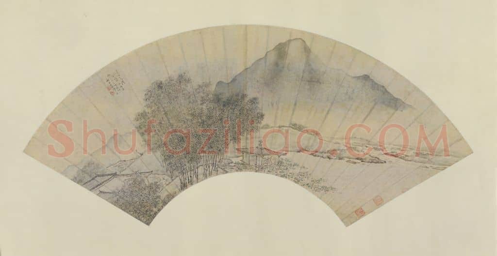 袁耀竹溪高隐图扇页 | 故宫绘画藏品