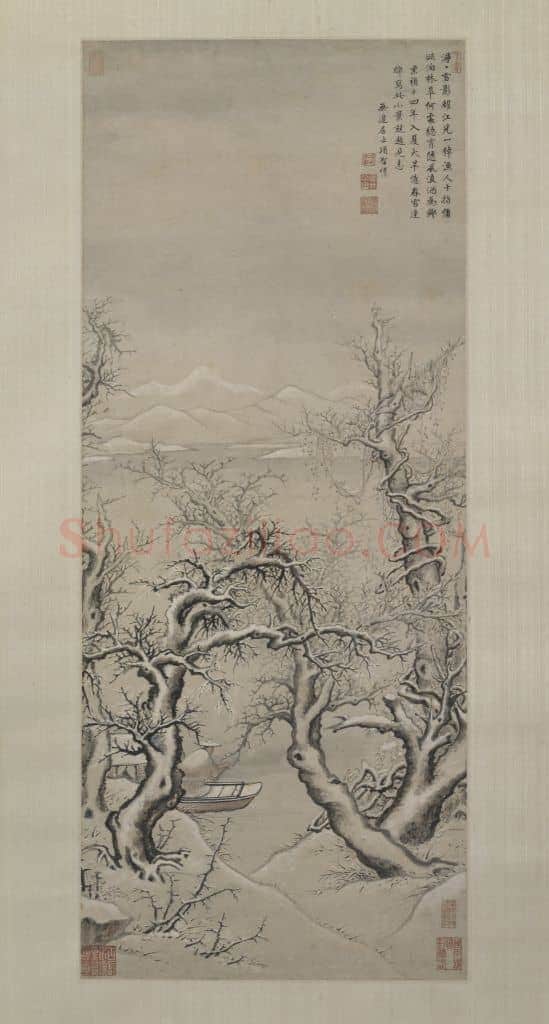 项圣谟雪影渔人图轴 | 故宫绘画藏品