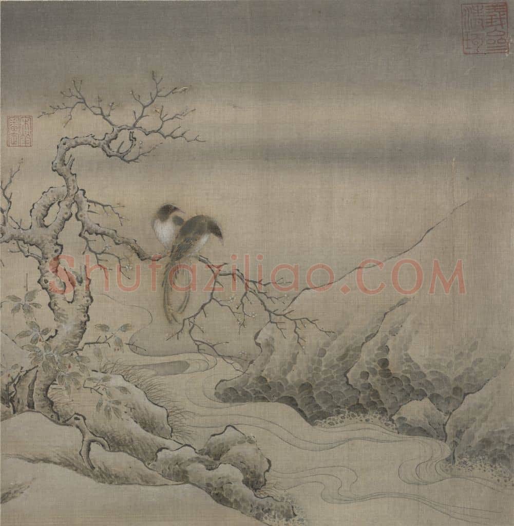 乌桕文禽图页 | 故宫绘画藏品