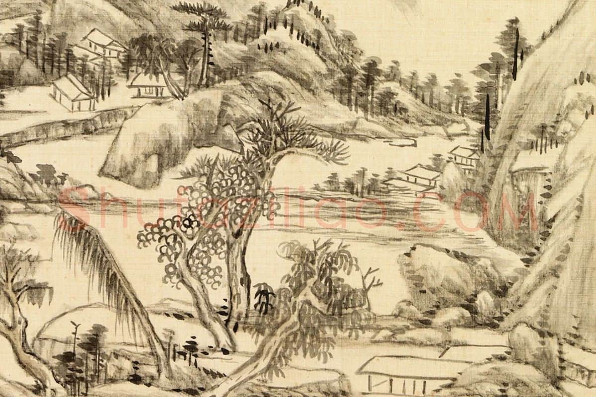 王敬铭山水局部 (3)
