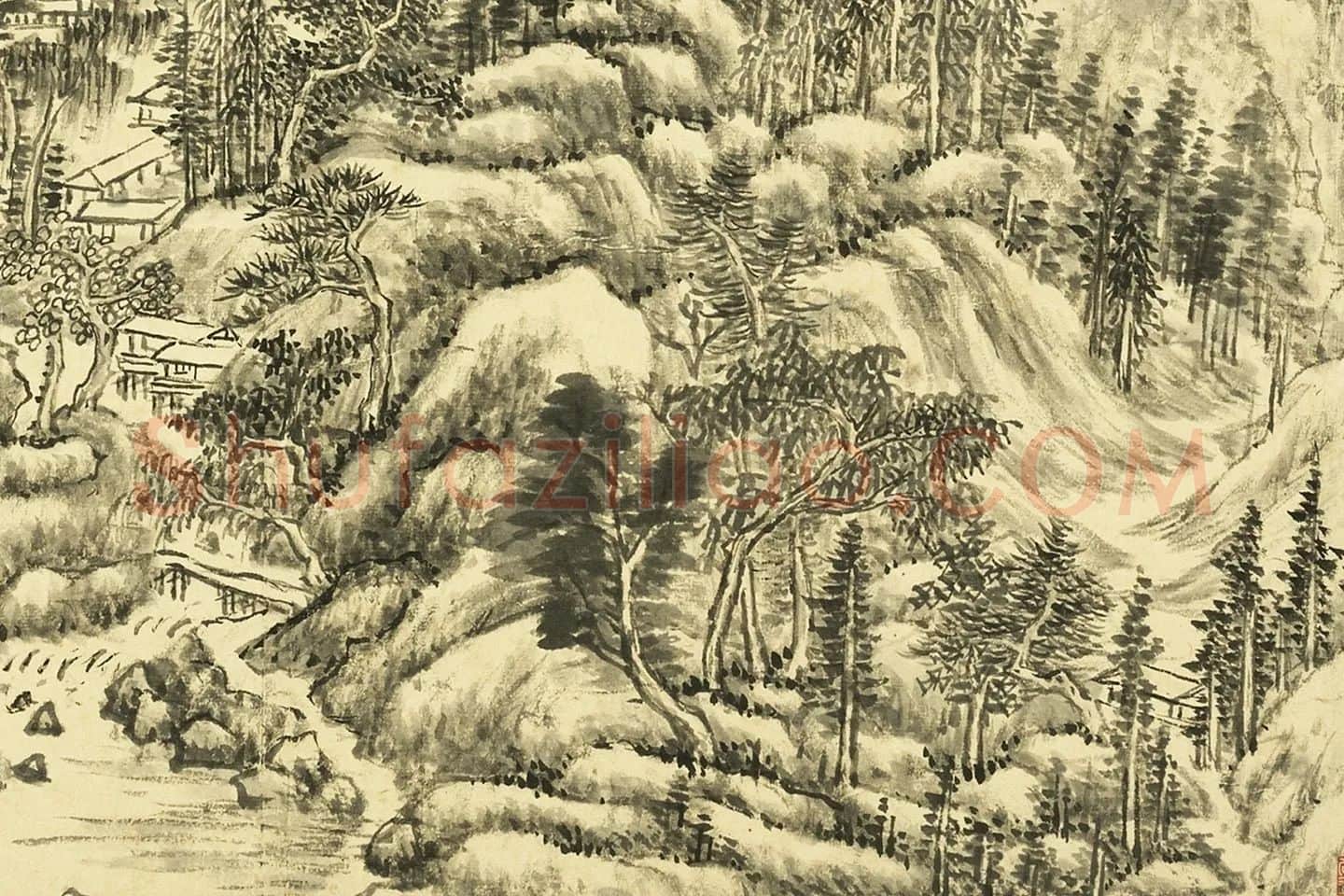 王敬铭仿古山水画册局部 (8)