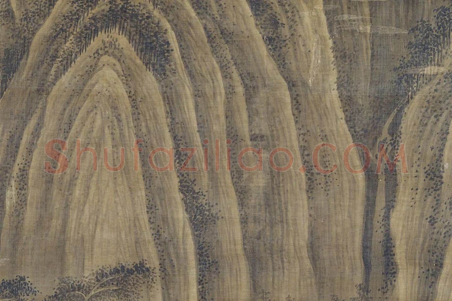 董源山水画《夏山欲雨图》局部 (6)