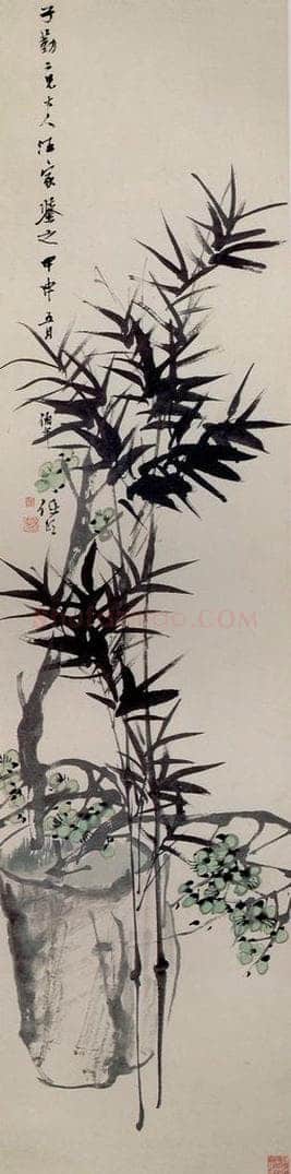 清 任颐 《梅竹双清图》 书画作品