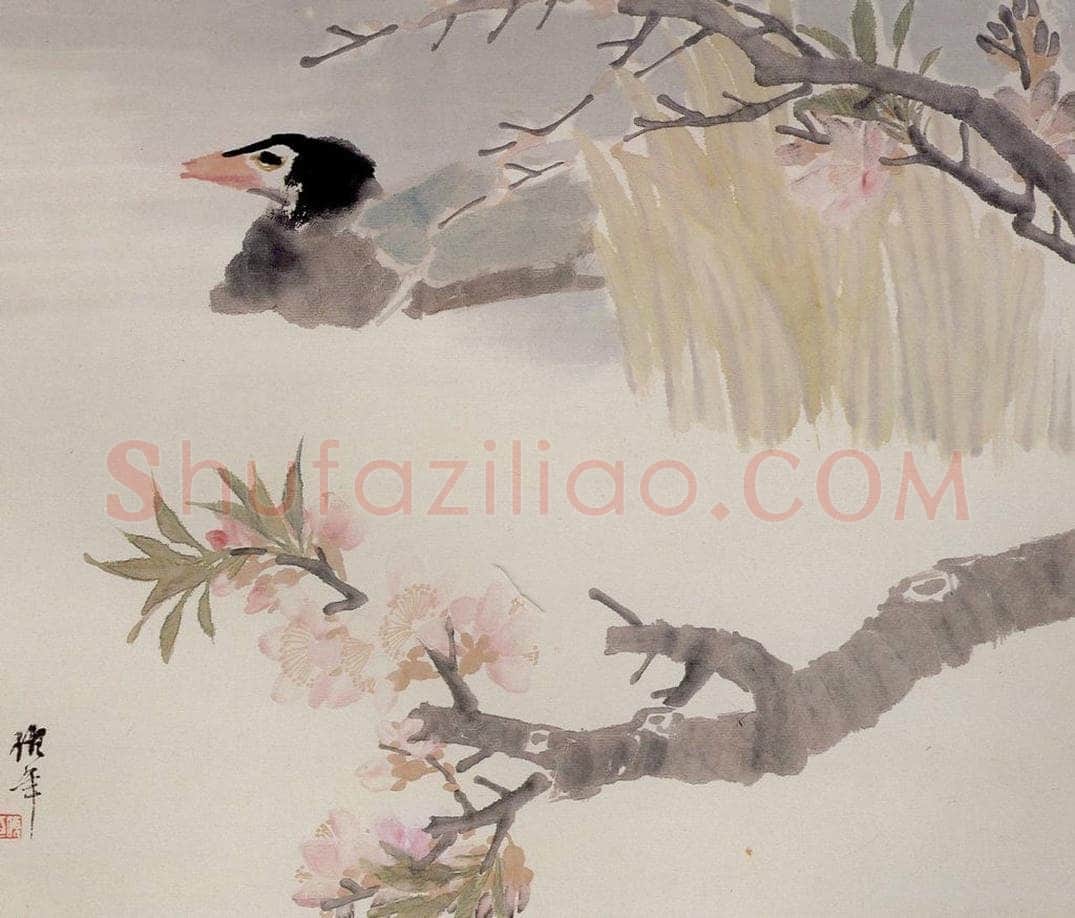 清 任颐 《花鸟人物图册》 书画作品