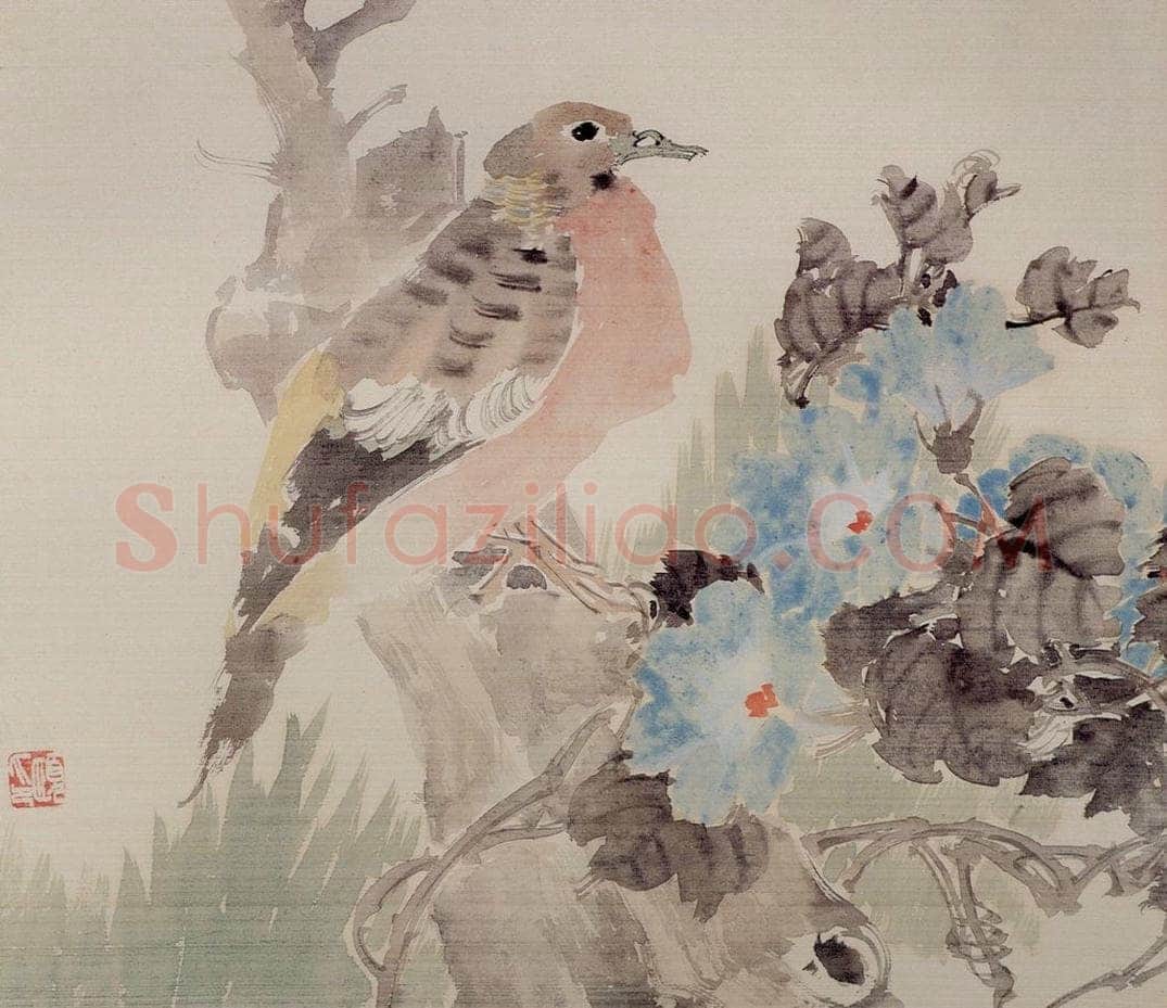 清 任颐 《花鸟图册》 书画作品