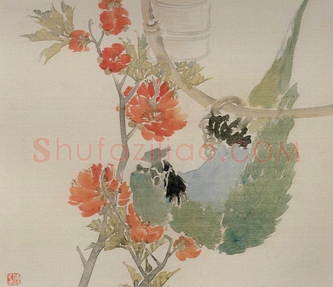 清 任颐 《花鸟图册》 书画作品