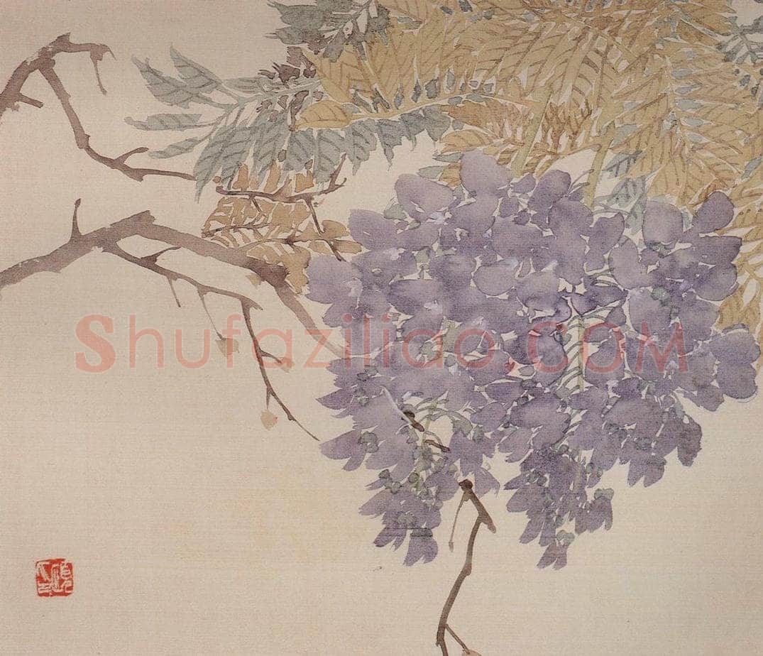 清 任颐 《花鸟图册》 书画作品