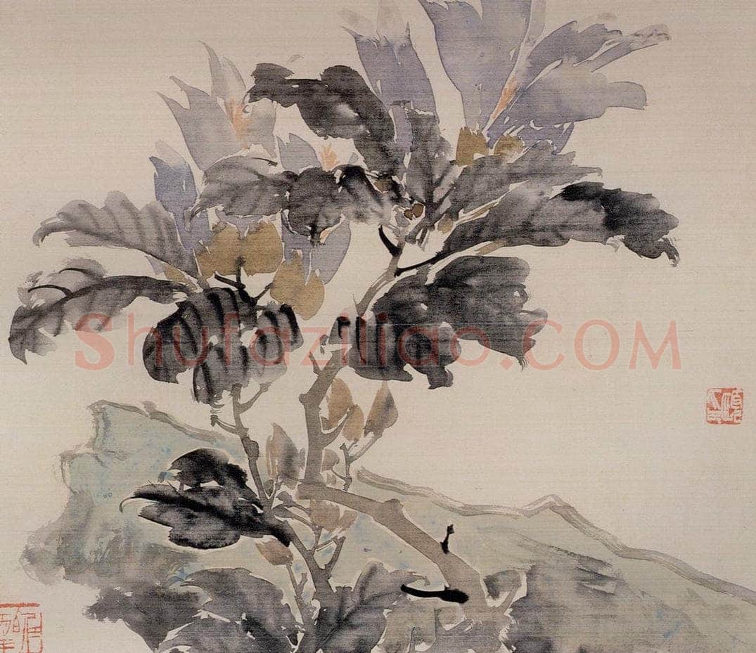清 任颐 《花鸟图册》 书画作品
