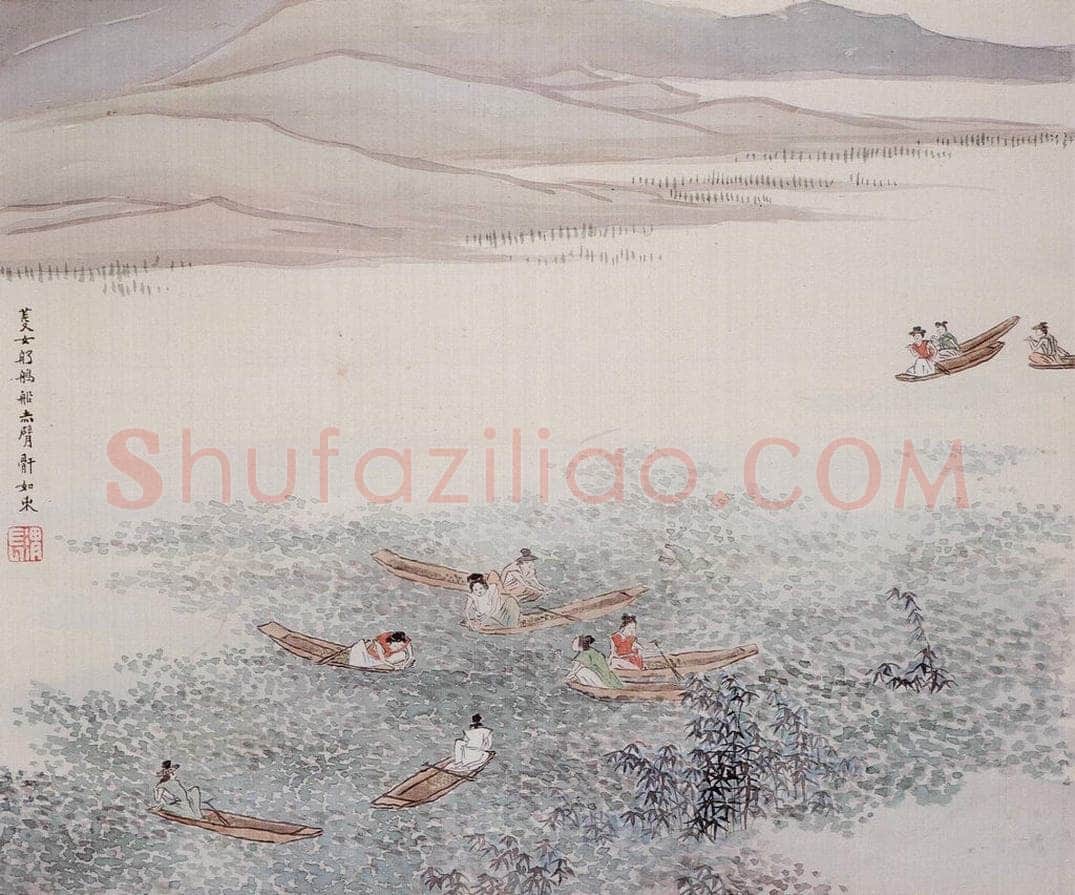 清 任熊 《姚大梅诗意图册》 书画作品