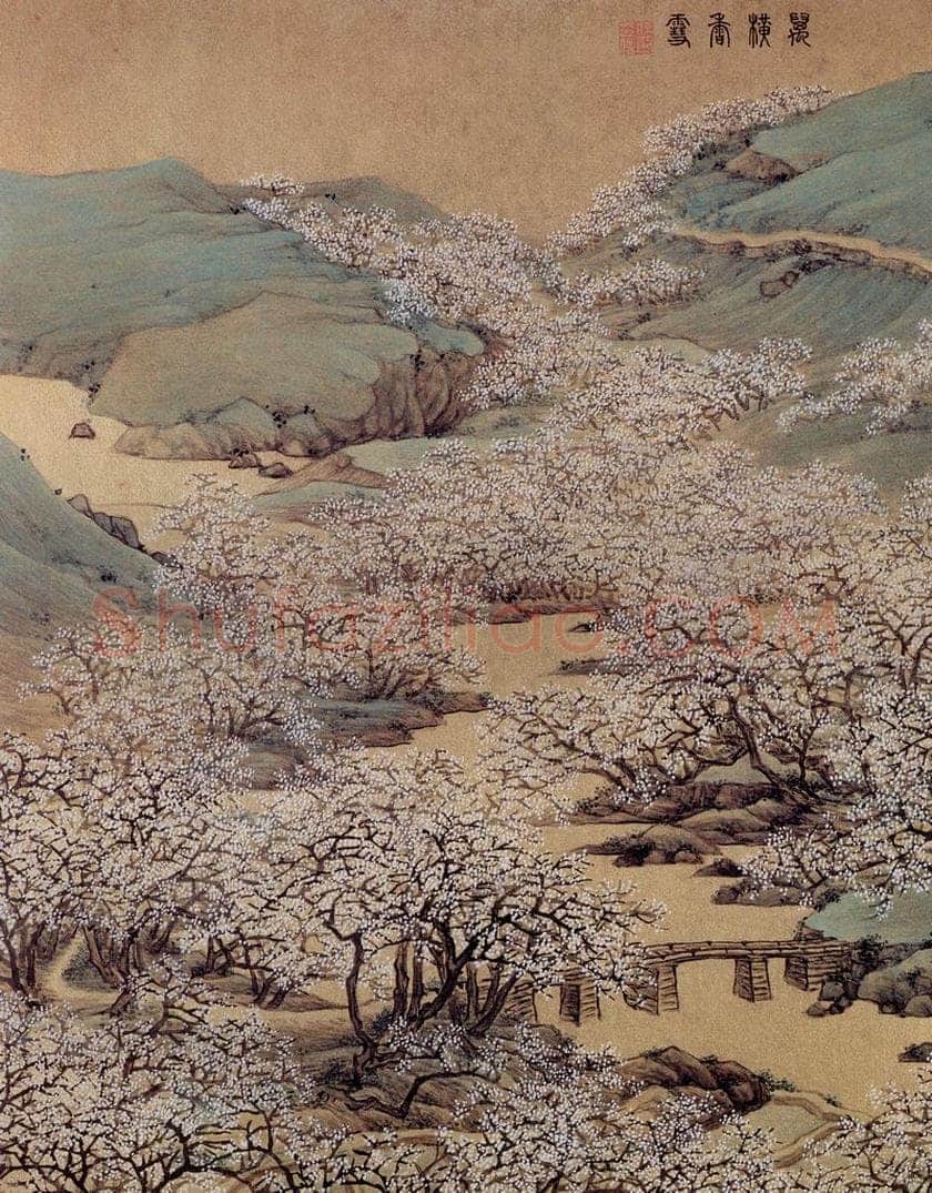 清 任熊 《十万图册》 书画作品